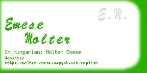 emese molter business card